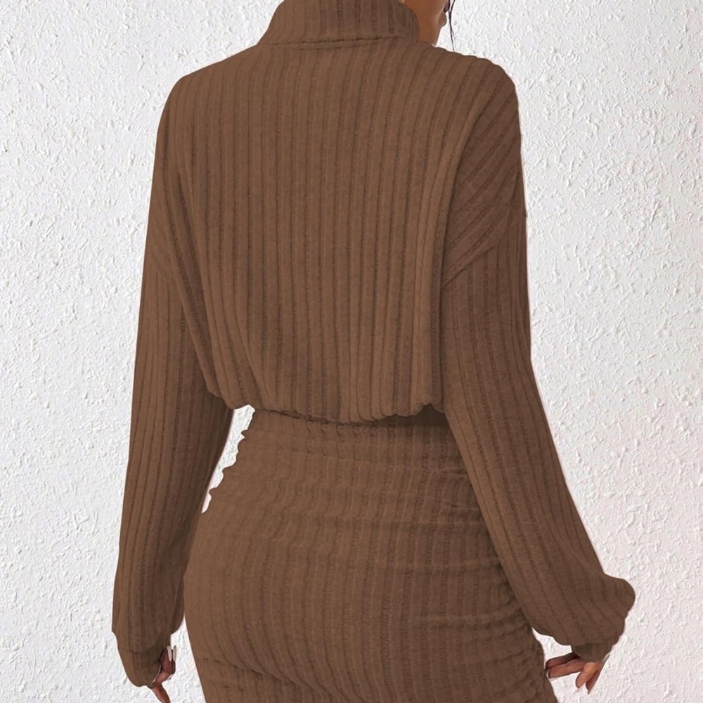 NWOT brown sweater dress